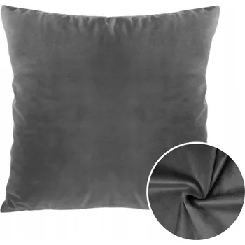 Povlak na dekorativní polštářek Dekorační povlak na polštář velvet velur 40x40 světle šedý