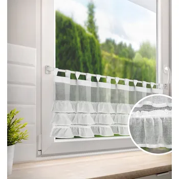 Záclona Dekorační krátká vitrážová záclona do kuchyně GUNAR 45x150 cm MyBestHome