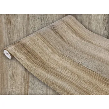 Tapeta Dýhová fólie Dub Sonoma Světlý Fólie Samolepicí PVC na nábytek, desky, šířka 45 cm