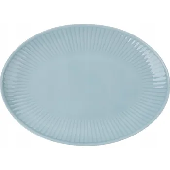 Oválný servírovací talíř 33x24 cm Jiřina Modrá