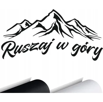 Samolepicí dekorace na vozidlo NÁLEPKA Auto Hory Vyraz do HOR 15x8 motivační