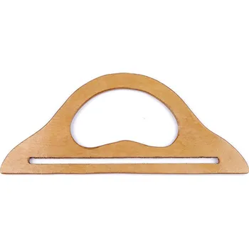 Dřevěná ucha na tašky Varianta: 2 přírodní, Balení: 2 ks