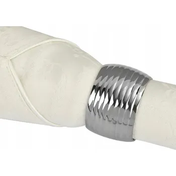 Kroužek na ubrousek Kroužek na ubrousky Witek Home stříbrný 5 cm