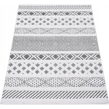 Koberec KOBEREC MĚKKÝ DO OBÝVACÍHO POKOJE LOŽNICE MODERNÍ KOBERCE SHAGGY SILNÝ 3D BOHO 120X180