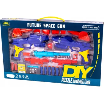 Dětská zbraň PISTOLE NA ŠIPKY RAKETOMET DIY K SESTAVENÍ
