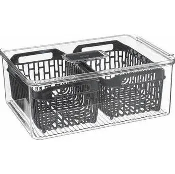 Úložný box Organizér do lednice s košíkem Tidy