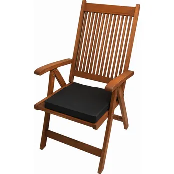 Podsedák Podsedák na židli 40x40x4 cm, polštář na sezení 4 kusy, černý