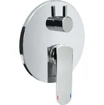 Mereo Sprchová podomítková baterie s trojcestným přepínačem, Mada, Mbox, kulatý kryt, chrom CBQ60157MA