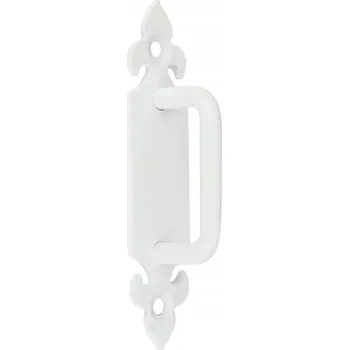 Nábytkové kování Nábytková úchytka reling, bílá matná, 13 x 3 x 3 cm