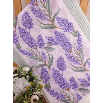 Utěrka Kuchyňská utěrka - levandule a zelená kostička