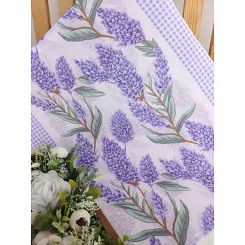 Utěrka Kuchyňská utěrka - levandule a fialová kostička