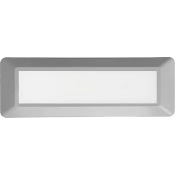 Venkovní osvětlení ACA Lighting LED venkovní nástěnné svítidlo hranaté šedá 230V AC IP65 4W 3000K 290LM RA80 SLIM31N