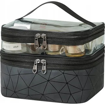 Kosmetická taška DÁMSKÁ KOSMETICKÁ TAŠKA NA KOSMETIKU KUFŘÍK CESTOVNÍ ORGANIZÉR