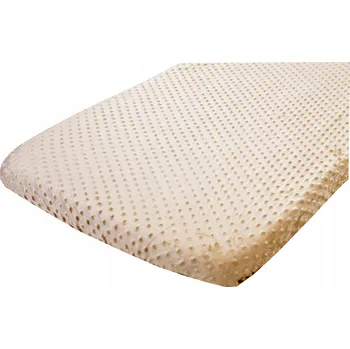 Prostěradlo PROSTĚRADLO S GUMOU MINKY DO POSTÝLKY 120X60 NA MATRACE SVĚTLE BÉŽOVÁ