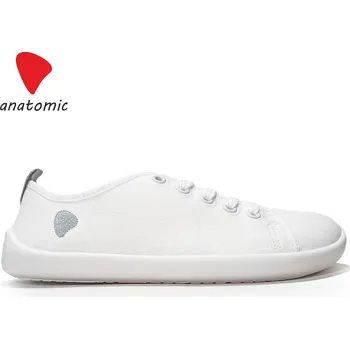 Dámská obuv Anatomic stylové barefoot tenisky Natural Canvas 1N03 - Bílé s bílou Velikost EU: 38,5, vnitřní délka: 249, vnitřní šířka: 95