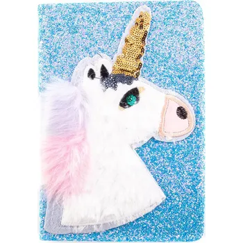 Notes A5 bílý, modrý, oranžový