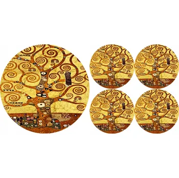 prostírání Sada kulatých prostírání na stůl 1+4 - ART DECO