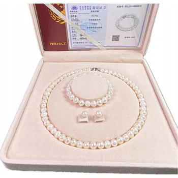 Souprava šperků Sada šperků ze 3 dílů s pravými perlami