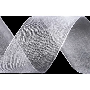 Stuha Monofilová stuha šíře 40 mm Varianta: 1 bílá, Balení: 22.5 m