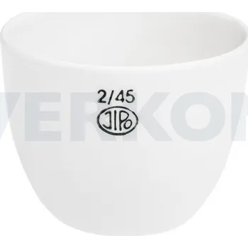 Porcelánové víčko na spalovací kelímek o průměru 30 mm, k produktu: Kelímek spalovací, porcelánový