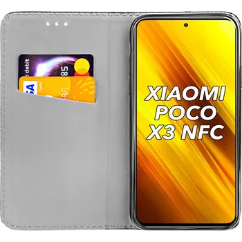 Pouzdro na mobilní telefon Pouzdro s klopou Hello Case pro Xiaomi POCO X3 NFC, černé