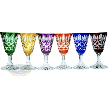 Sklenice Barevné křišťálové sklenice na vodku 40 ml