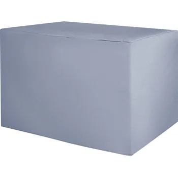 Krycí plachta Kryt Zahradního Nábytku Šedý PVC Polyester 210 x 150 x 90 Beliani