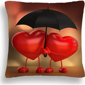 Polštář POLŠTÁŘ VALENTÝN LOVE-05 LÁSKA SRDCE 50X50