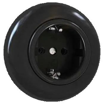 Elektrická zásuvka Rámeček černý