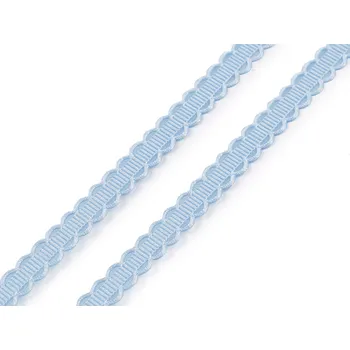 Stuha Saténový prýmek / stuha šíře 10 mm Varianta: 4 modrá světlá, Balení: 22.5 m