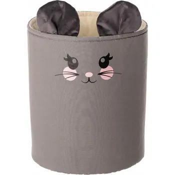 úložný prostor na hračky Yellow Tipi Koš na hračky Happy Band - šedý