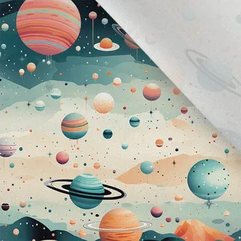 Bavlna premium NELA barevný vesmír