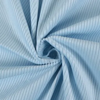 Látka bavlněný manšestr Taya baby blue