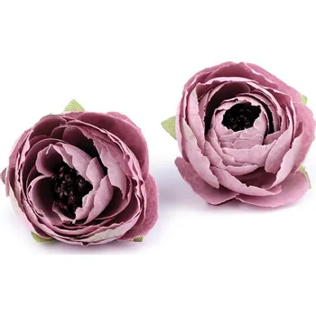 umělá květina Umělý květ pryskyřník Ø4 cm Varianta: 5 starorůžová, Balení: 2 ks