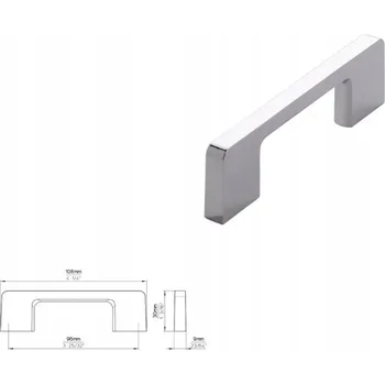 Nábytková úchytka SIRO 2027-108ZN1 chrom lesklý