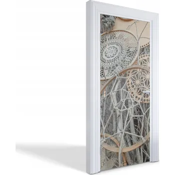 Fototapeta Samolepka na dveře s dekorativním potiskem Ruční práce a větve 85x205 cm