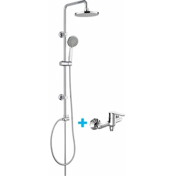 Mereo Sprchový set: Nástěnná sprchová baterie 100 mm, se sprch. soupravou, talířovou a ruční sprchou CB610AZL