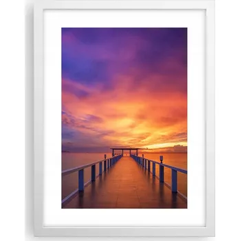 Obraz Obraz plakát v bílém rámu do obýváku 30x40 krajina plakáty na zeď