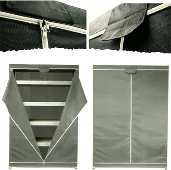 Obraz Ochranný obal na regál 180x180x40 cm, šedý, odolný