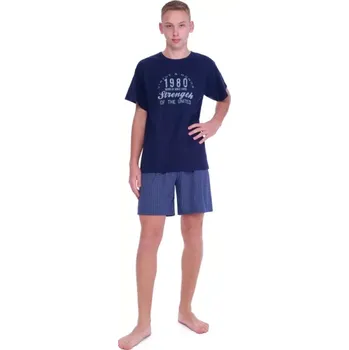 Pánské pyžamo 3516/95731 - pánské pyžamo Ruko krátké, L, mix vzor