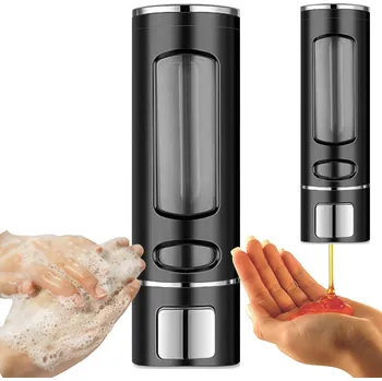 Dávkovač mýdla Ruční nástěnný dávkovač mýdla 400 ml, černý