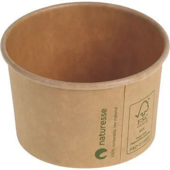 Jednorázové nádobí Pacovis Kelímek na dresing kraft/PLA, 65ml Ø62x40mm, hnědý (50ks)