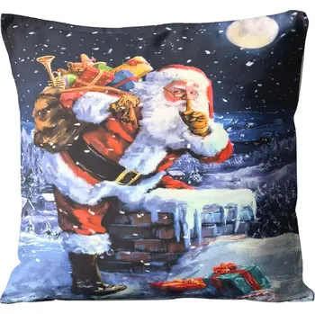 Povlečení POVLEČENÍ NA POLŠTÁŘEK JASIEK 45x45 BAVLNA SATÉNOVÁ VÁNOČNÍ