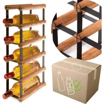 Stojan na víno Stojan na víno RW-8 1x5 regál olejovaný na 5 lahví