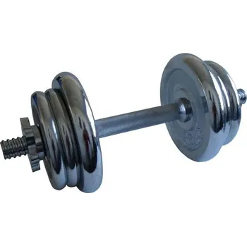 Chromované nastavitelné činky Acra 1x 15 kg