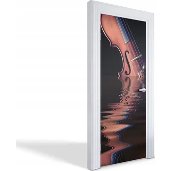 Fototapeta Samolepící nálepka na dveře skříně Housle ve vodě 75x205 cm