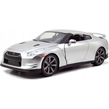 autíčko JADA Rychle a zběsile Brianův Nissan GT-R R35 Stříbrný 1:24 3082