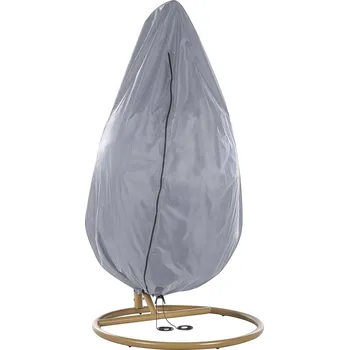 Krycí plachta Ochranná plachta na závěsné křeslo 200 x 120 cm polyester PVC proti dešti zahradní nábytek Beliani