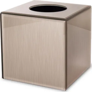 Zásobník na papírové ručníky Krabička Na Ubrousky krabička zásobník na kapesníky šampaňský skleněný glamour