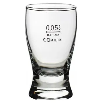 Sklenice Skleničky na likér, sklenice na vodku , poháry R-GLASS, bezbarvé 50ml, 6 ks